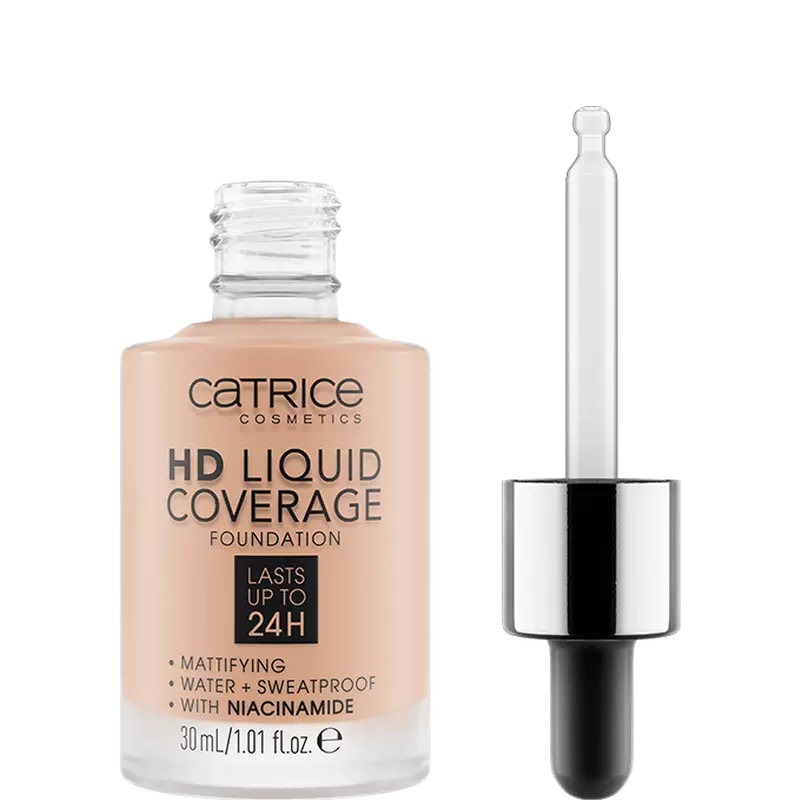 Catrice HD Liquid Coverage Fondotinta Viso Effetto Opacizzante 020 Rose Beige