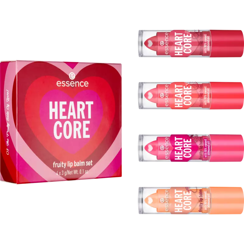 Essence Heart Core balsamo labbra fruttato set