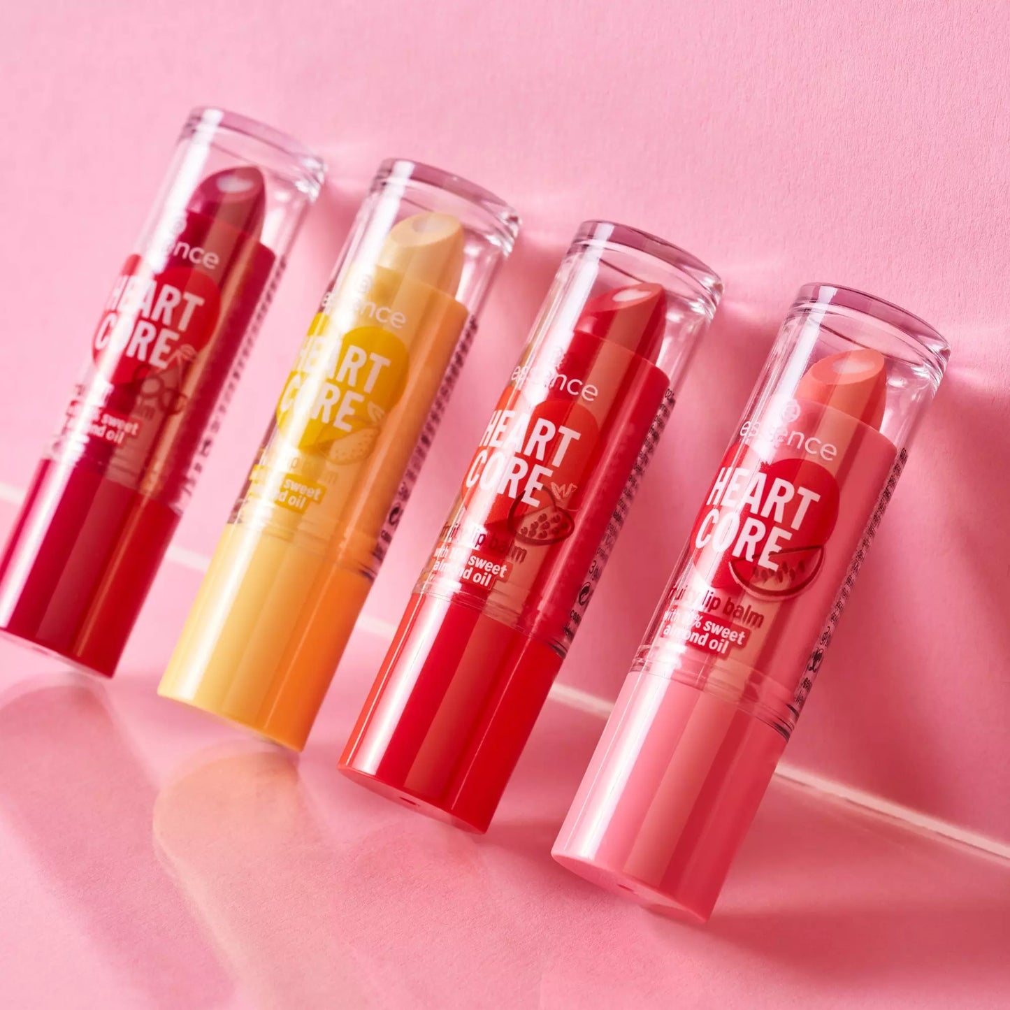 Essence HEART CORE fruity lip balm 02 sweet strawberry 