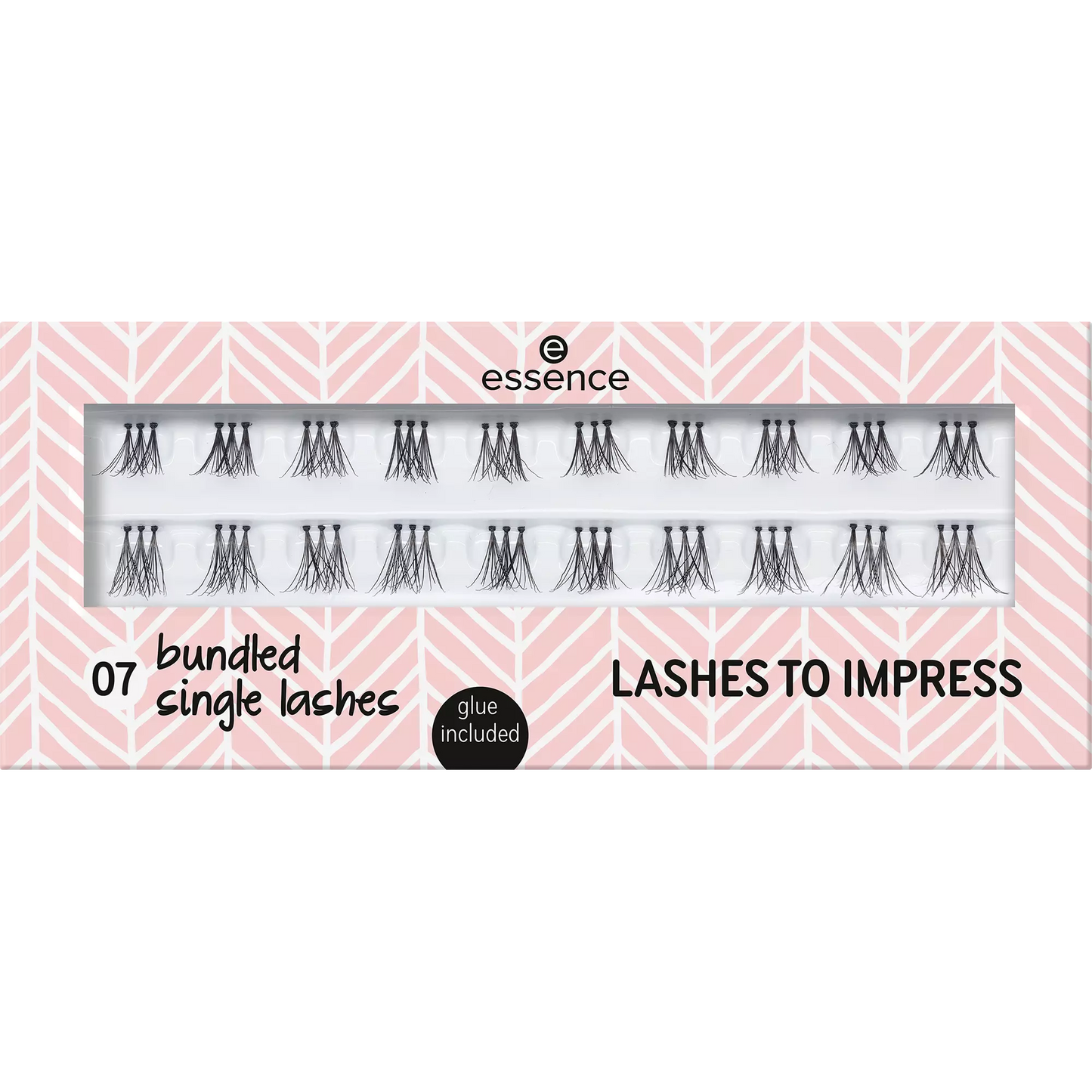 Essence LASHES TO IMPRESS false eyelashes 07 bundled single lashes 