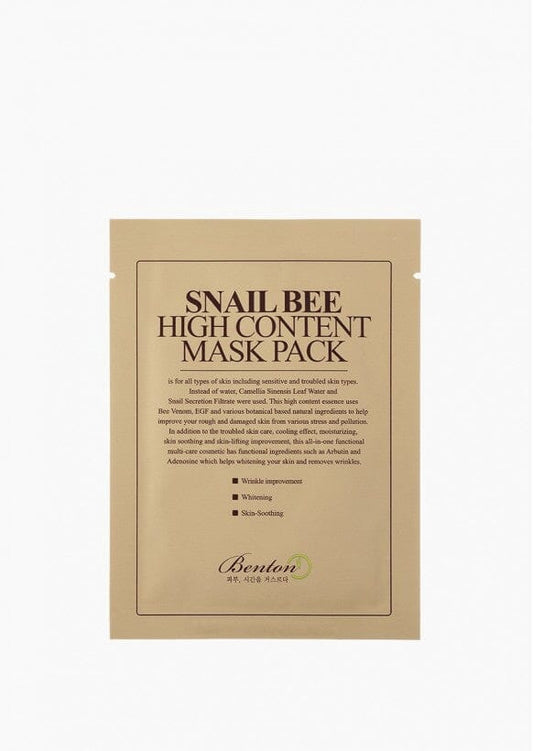 Snail Bee High Content Mask Maschera Viso Benton